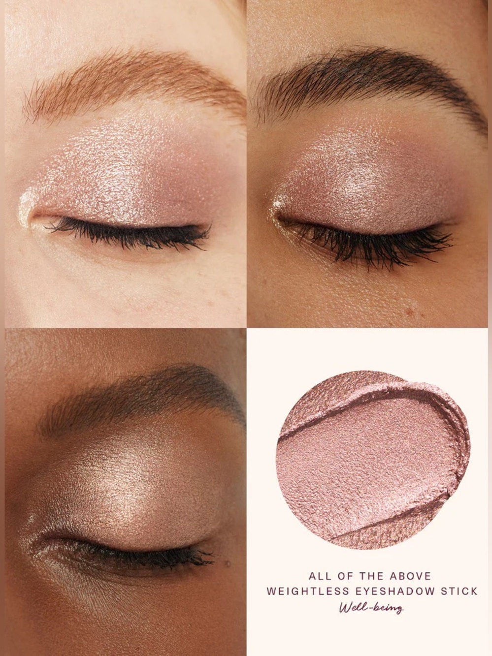 Rare Beauty Well-Being All of the Above Weightless Eyeshadow Stick- soft pink